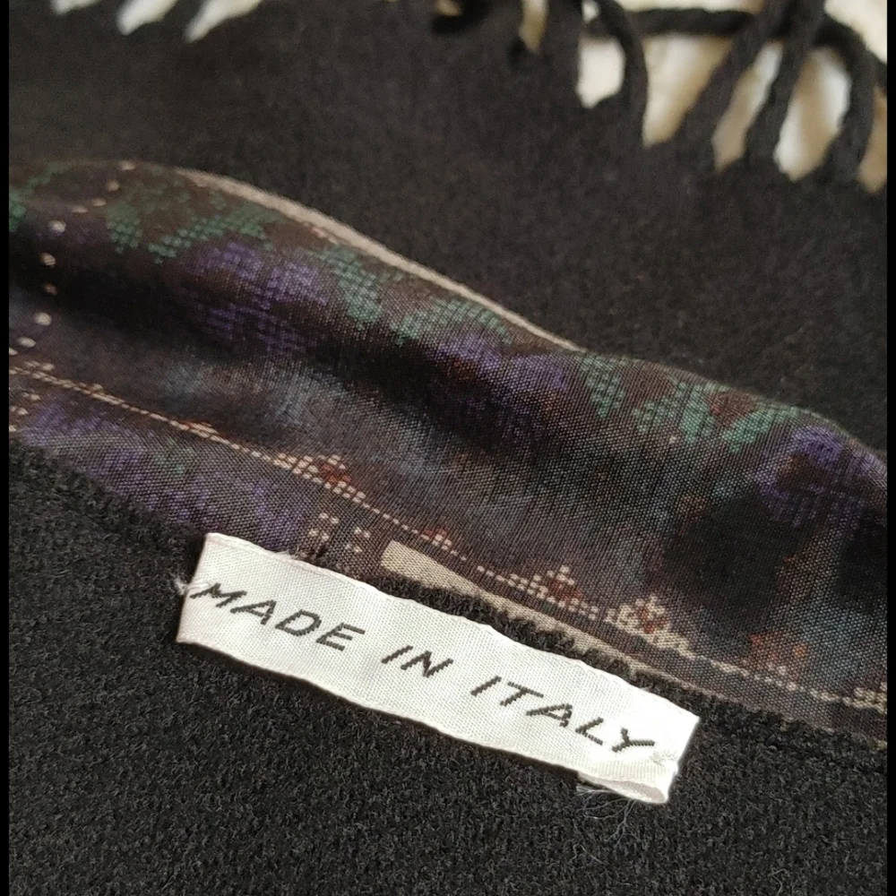 Vintage Italian Wool & Silk Winter Scarf